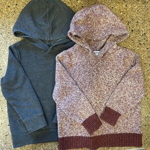 Boys hooded sweatshirt and hooded sweater